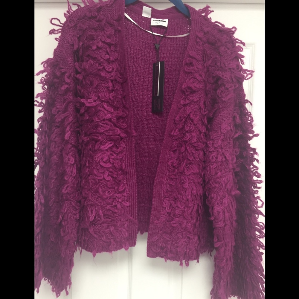 Funky Looped Stitching Open Cardigan - Picture 2 of 5